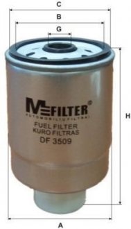 Паливний фільтр MFILTER DF 3509 (фото 1)