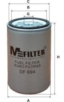 Паливний фільтр MFILTER DF 694 (фото 1)