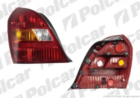 Ліхтар задній HYUNDAI ELANTRA, 01- POLCAR 4013872E