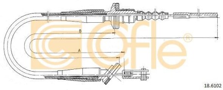 Трос зчеплення COFLE 18.6102