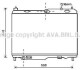 Радіатор, Система охолодження двигуна AVA FD2442 (фото 1)