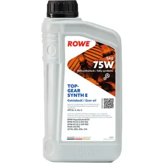 Трансмиссионное масло Hightec Topgear Synth E GL-4 GL-5 75W синтетическое 1 л ROWE 25027-0010-99