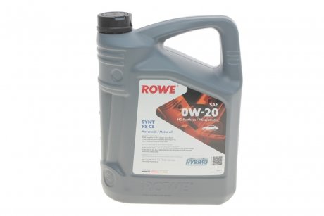 Олива 0W20 HIGHTEC SYNT RS C5 (5L) (MB 229.72/Ford WSS-M2C947-A/B1/Ford WSS-M2C962-A1) ROWE 20379-0050-99