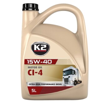 Олива моторна MOTOR OIL 15W-40 CI-4 5 л K2 O4065E