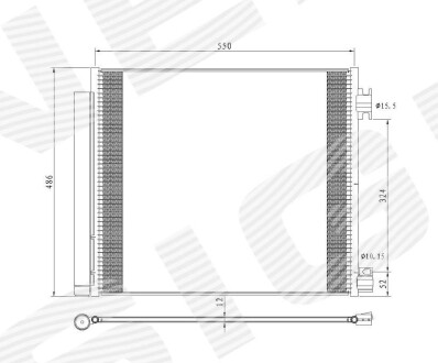 Радіатор кондиціонера SIGNEDA RC940546