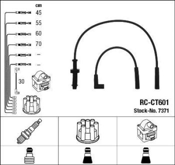 Високовольтні дроти (набір) NGK RC-CT601 (фото 1)