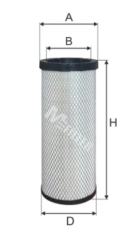 Повітряний фільтр MFILTER A 560/1
