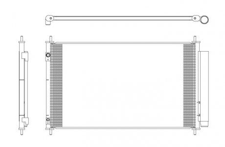 Радіатор кондиціонера TOYOTA TOYOTA YARIS 1,5 HYBRID 12- Z OSUSZACZEM NRF 350321