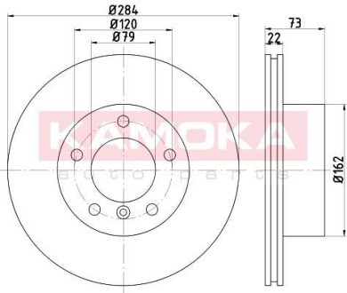 Диск гальмівний PRZ?D BMW 1 (E81/E87/F20) 03- KAMOKA 103231