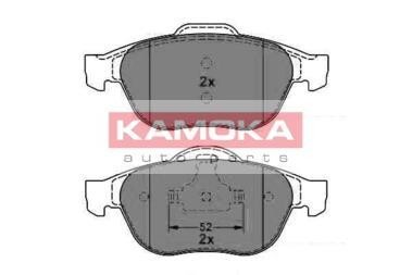 Гальмівні колодки, дискове гальмо (набір) KAMOKA JQ1012882