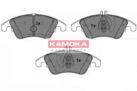 Гальмівні колодки, дискове гальмо (набір) KAMOKA JQ101119