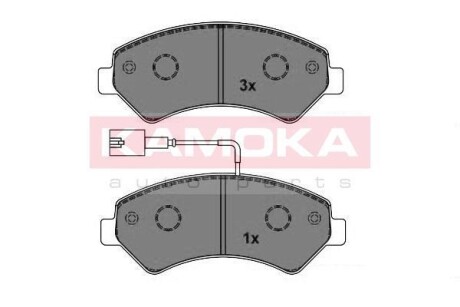 Гальмівні колодки, дискове гальмо (набір) KAMOKA JQ101150