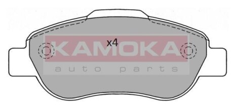 Гальмівні колодки, дискове гальмо (набір) KAMOKA JQ101152