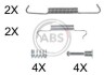 Комплектующие, стояночная тормозная система A.B.S. A.B.S. 0887Q (фото 1)