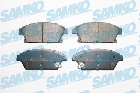 Гальмівні колодки, дискове гальмо (набір) SAMKO 5SP1562 (фото 1)