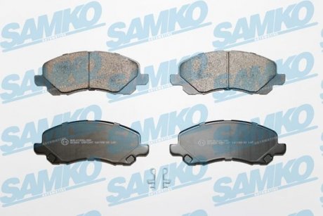 Гальмівні колодки, дискове гальмо (набір) SAMKO 5SP1347 (фото 1)