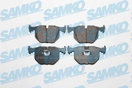 Гальмівні колодки, дискове гальмо (набір) SAMKO 5SP1231 (фото 1)