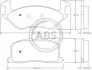 Гальмівні колодки, дискове гальмо (набір) A.B.S. A.B.S. 36711 (фото 1)