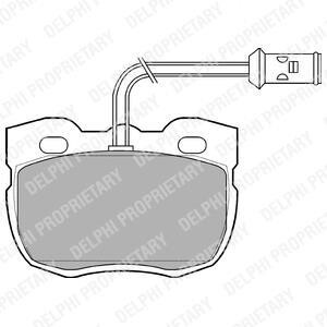 Гальмівні колодки, дискове гальмо (набір) DELPHI LP730 (фото 1)
