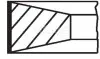 Комплект поршньових кілець (75мм) MAHLE MAHLE\KNECHT 039RS001150N0 (фото 1)