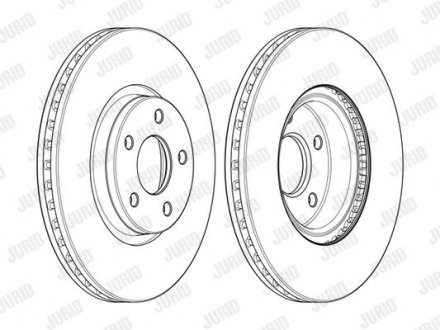 Диск гальмівний !.. JURID 562624JC1