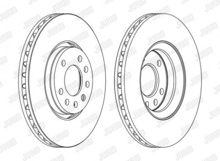 Диск гальмівний !.. JURID 562385JC1