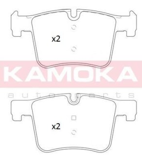 Комплект гальмівних колодок передній KAMOKA JQ101249