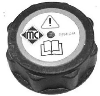 Кришка бачка системи охолодження METALCAUCHO 03561