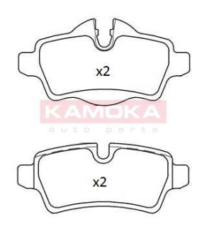 Комплект гальмівних колодок задн KAMOKA JQ101227