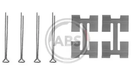 Гальмівні колодки (монтажний набір) A.B.S. A.B.S. 0972Q