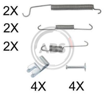 Монтажний набір гальмівних колодок A.B.S. A.B.S. 0891Q