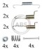 Монтажний набір гальмівних колодок A.B.S. A.B.S. 0823Q (фото 1)