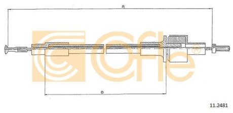 Трос зчеплення Ford Sierra 1,3/1,6 COFLE 112481