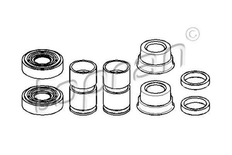 Ремкомплект супорта гальмівного TOPRAN 202444