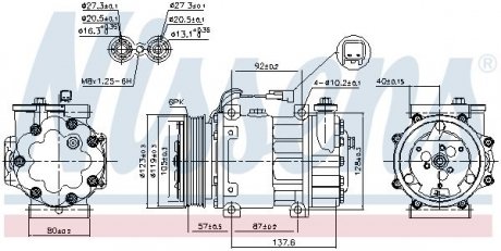 Компресор кондиціонера FORD NISSENS 890699