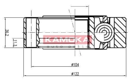 Шарнірний набір, привідний вал KAMOKA 8047