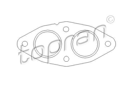 Прокладка вихлопної системи TOPRAN 501281