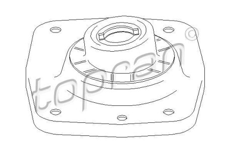Опора стійка амортизатора TOPRAN 722360