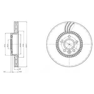 Гальмівні(тормозні) диски DELPHI BG3784