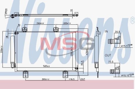 Радіатор кондиціонера NISSENS 940810