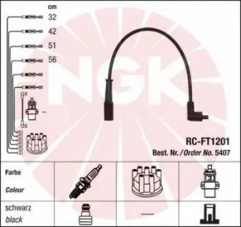 Дроти запалення, набір NGK RCFT1201
