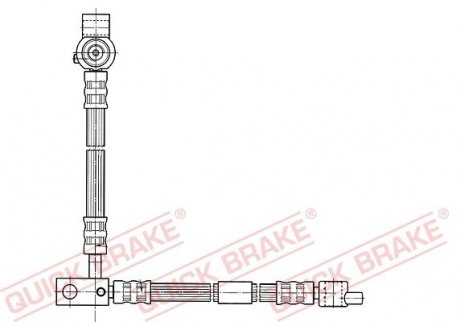 Шланг гальмівний QUICK BRAKE 59994