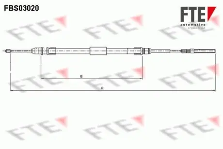 Трос ручного гальма FTE FBS03020