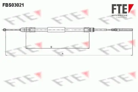 Трос ручного гальма FTE FBS03021