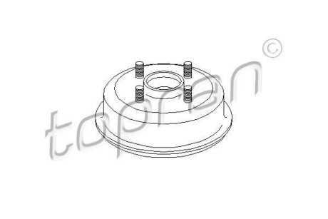 Гальмівний барабан TOPRAN 300489