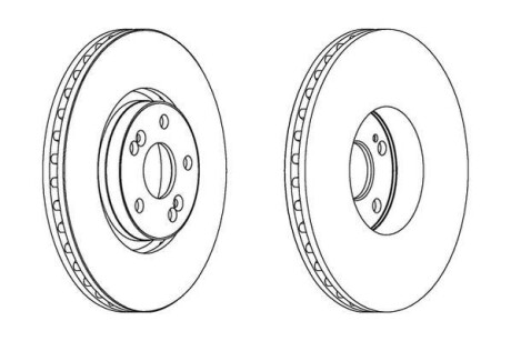 Гальмівний диск JURID 563025JC1