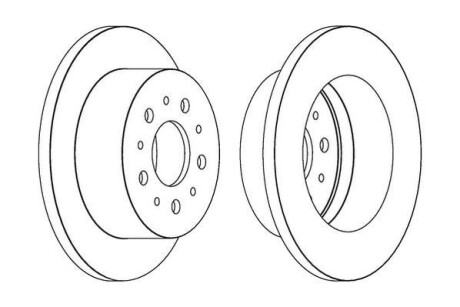 Гальмівний диск JURID 562526JC