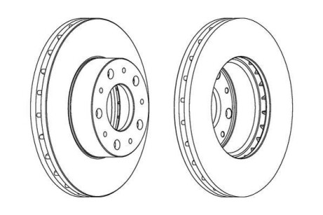Диск гальмівний JURID 562468JC