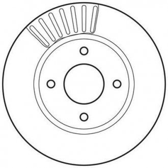 Гальмівний диск JURID 562811JC (фото 1)