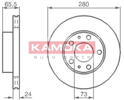 Гальмівний диск KAMOKA 1031534